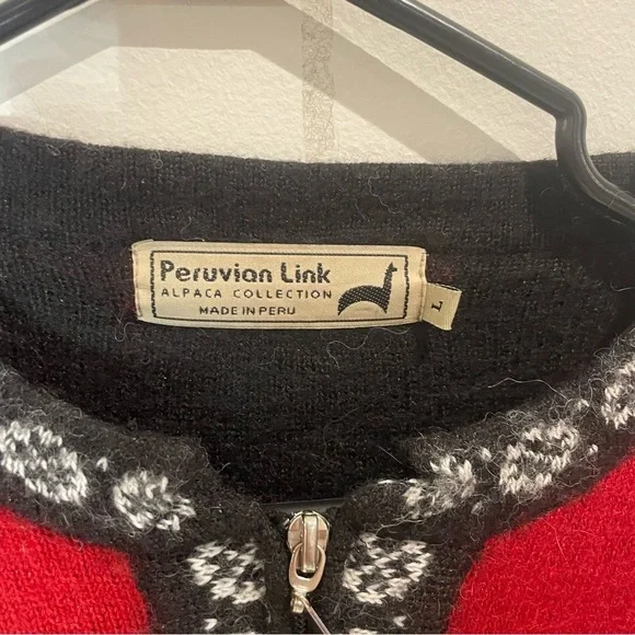 Peruvian Alpaca zip up - Picture 2 of 9